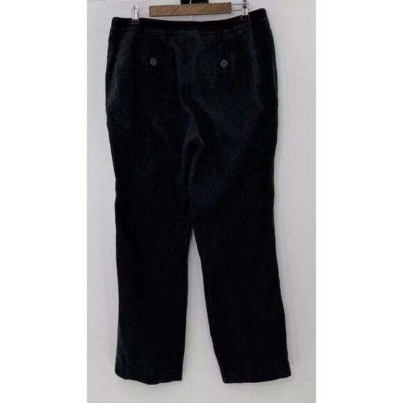 Chico’s Women’s 100% Linen‎ Wide Leg Lightweight Pants Sz 2 Office Career Work - Picture 2 of 8